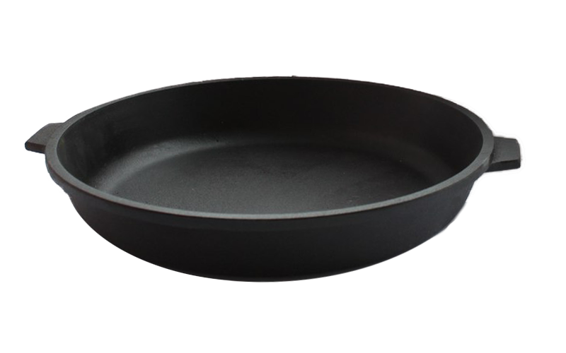 Чугунная сковорода 320*50 с двумя ушками от Официального производителя "Камская Посуда"