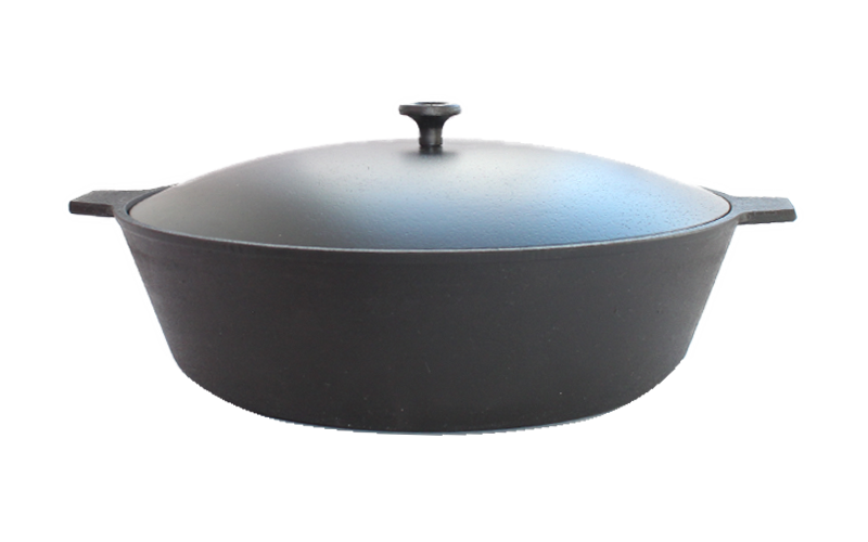 Сковорода 260х60 с двумя ушками алюминиевой крышка от Официального производителя "Камская Посуда"